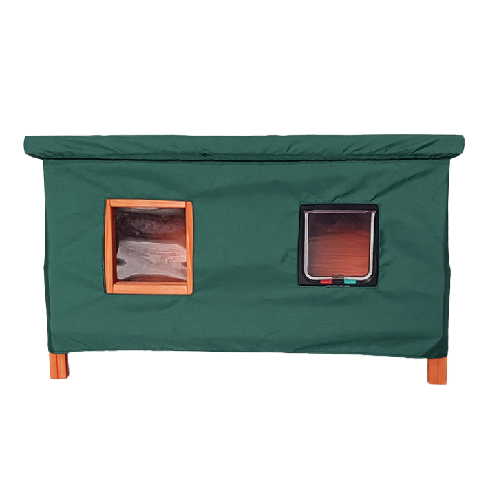 Insulated Outdoor cat house and rain cover