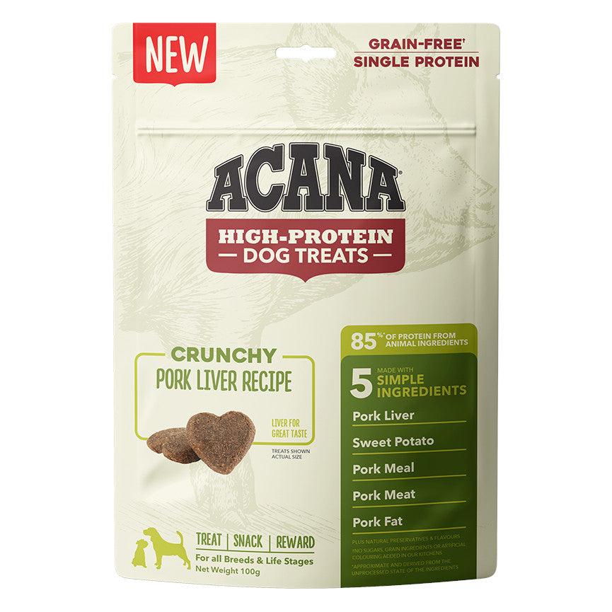 Acana Crunchy Pork Liver Dog Treats 100g