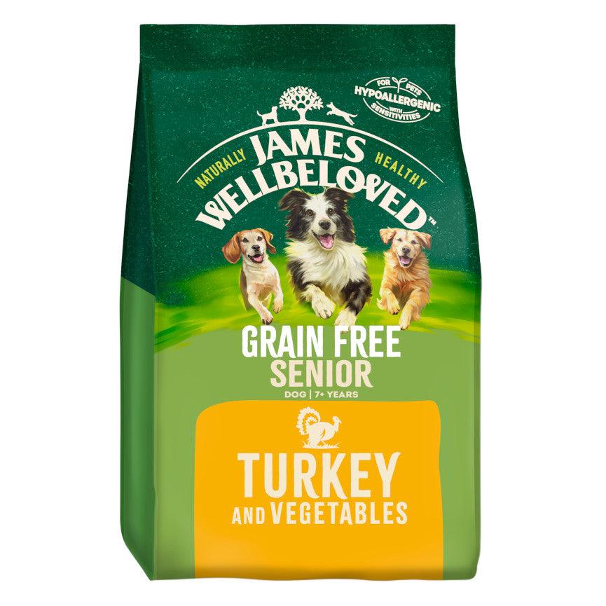 James Wellbeloved Grain Free Senior Dog Food Turkey Veg 10kg