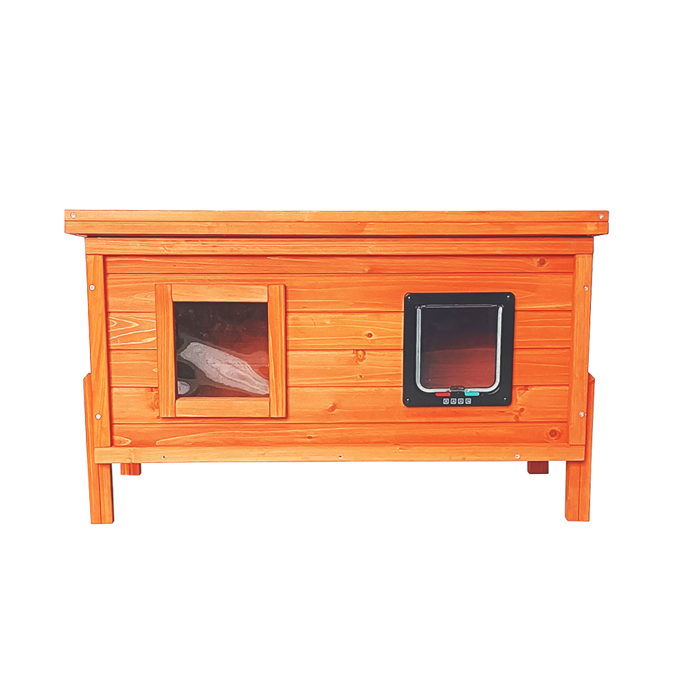 Insulated Outdoor cat house and rain cover