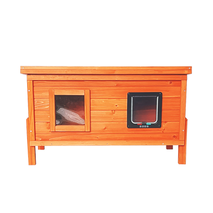 Insulated Outdoor cat house and rain cover