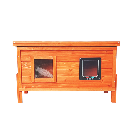 Insulated Outdoor cat house and rain cover