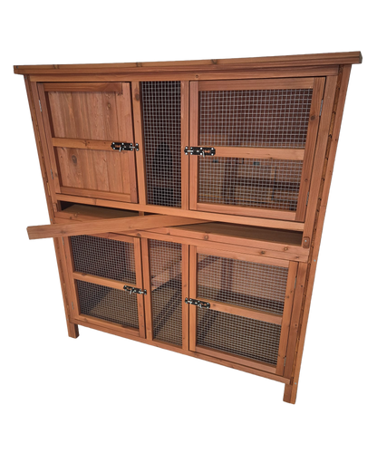 4ft Double Guinea Pig Hutch