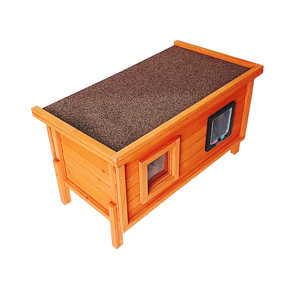 Insulated Outdoor cat house and rain cover