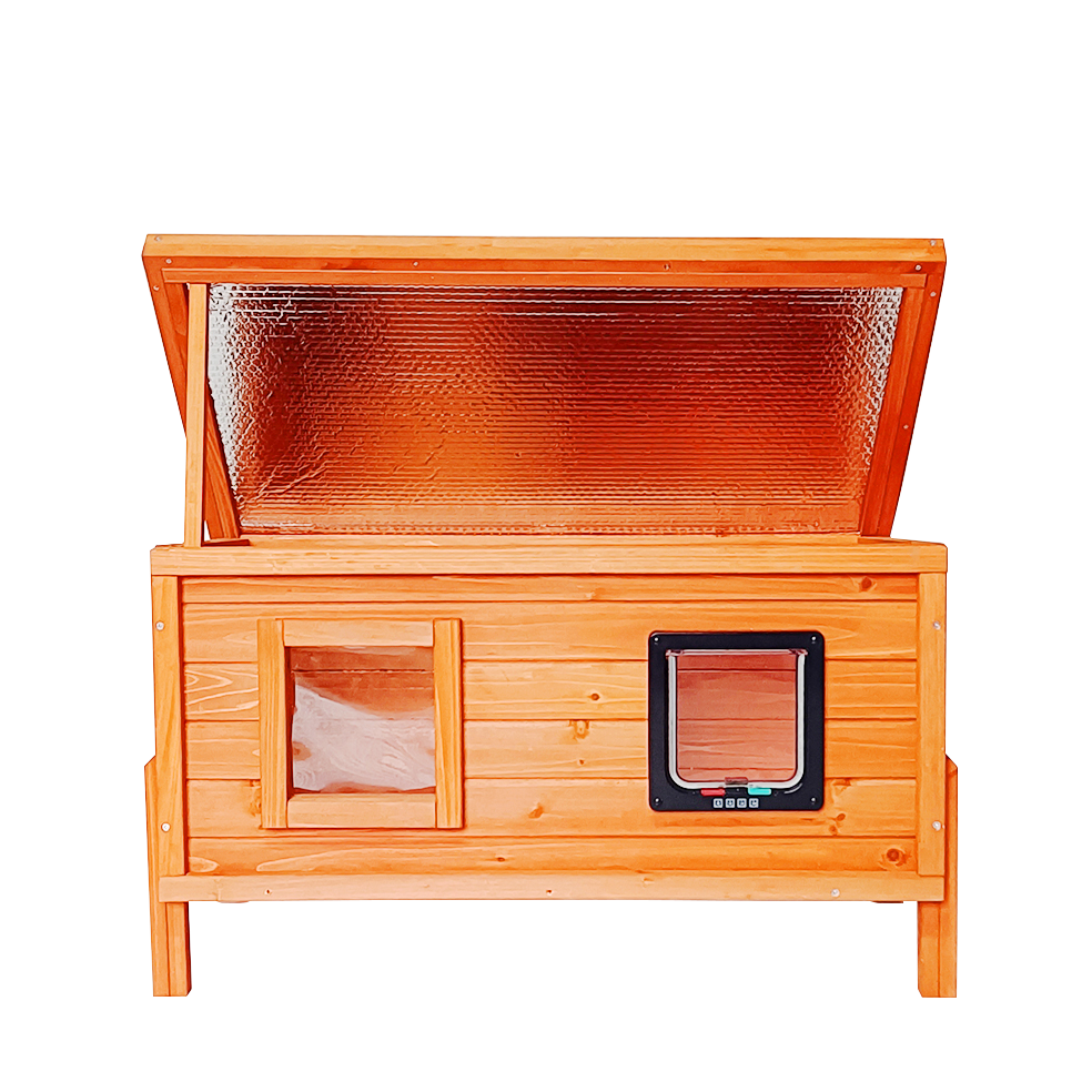 Insulated Outdoor cat house and rain cover