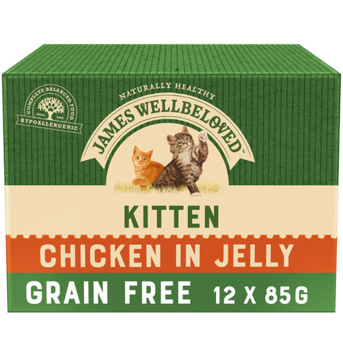 James Wellbeloved Wet Kitten Food Chicken Pouch 12x85g - Get Set Pet