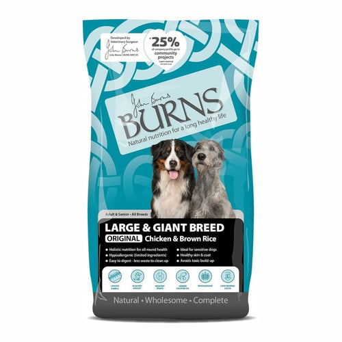 Burns Original Adult Large Breed Dog Food Chicken & Rice 12kg - Get Set Pet