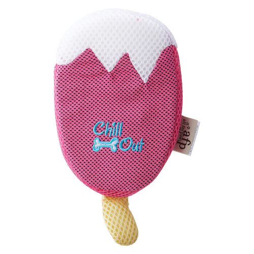 All for Paws Chill Out Strawberry Ice Cream Cooling Dog Toy