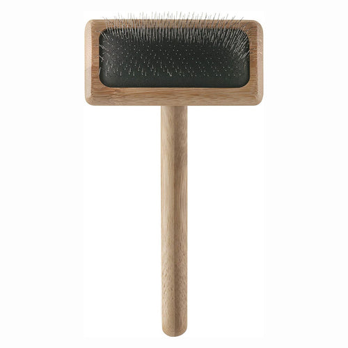 Mikki Bamboo Cat & Dog Grooming Soft Pin Slicker Brush