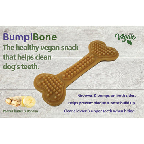 Miro & Makauri Mak's Patch Peanut Butter & Banana BumpiBone Vegan Dog Treat