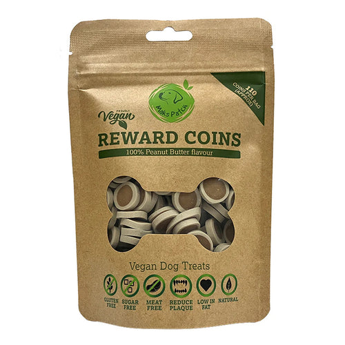 Miro & Makauri Mak's Patch Peanut Butter Reward Coins Vegan Dog Treats 100g
