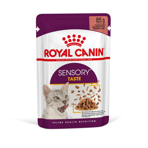 Royal Canin Feline Health Nutrition Sensory Taste Adult Cat Food in Gravy 12x85g - Get Set Pet