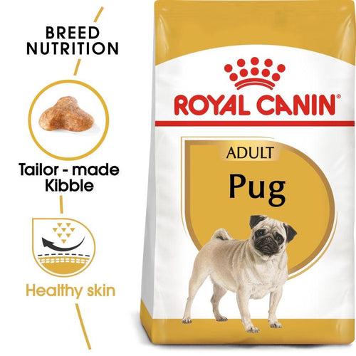 Royal Canin Breed Health Nutrition Pug Adult Dog Food 7.5kg - Get Set Pet