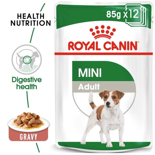 Royal Canin Size Health Nutrition Mini Adult Dog Food Pouches 12x85g - Get Set Pet