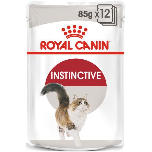 Royal Canin Feline Health Nutrition Instinctive Adult Cat Food Pouches with Gravy 12x85g - Get Set Pet