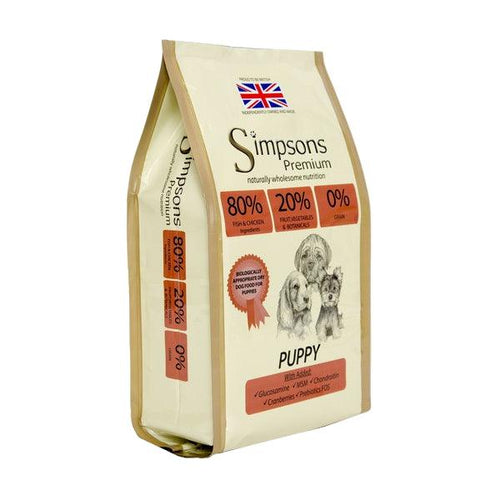 Simpsons 80/20 Puppy Food Mixed Meat & Fish, 12kg - Get Set Pet
