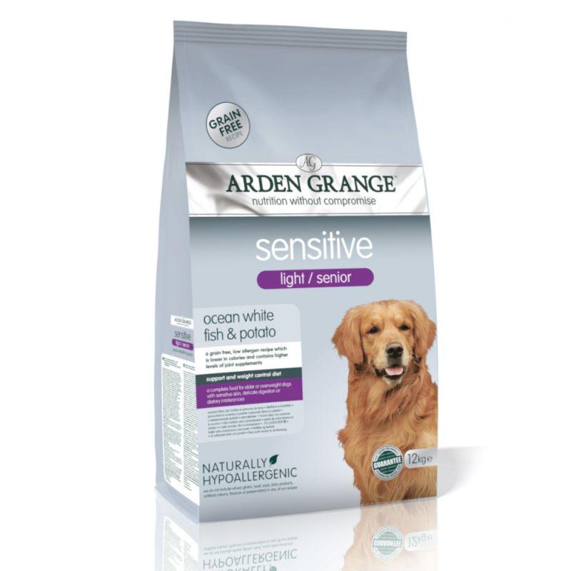 Arden Grange Adult Light Senior Sensitive Dry Dog Food 12kg