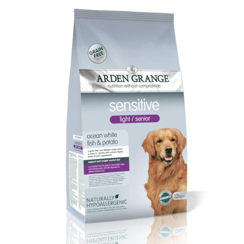 Arden Grange Adult Light/Senior Sensitive Dry Dog Food 12kg - Get Set Pet