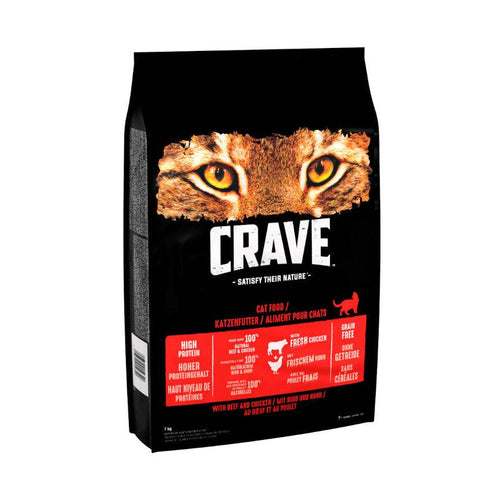Crave Adult Dry Cat Food with Chicken & Beef 7kg - Get Set Pet