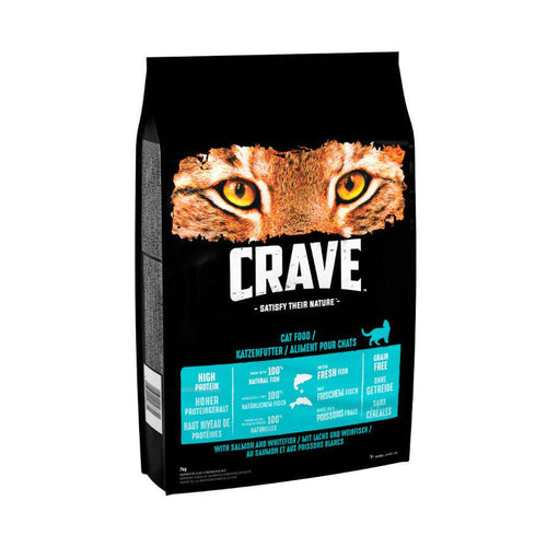 Crave Adult Dry Cat Food with Salmon & Whitefish 7kg - Get Set Pet