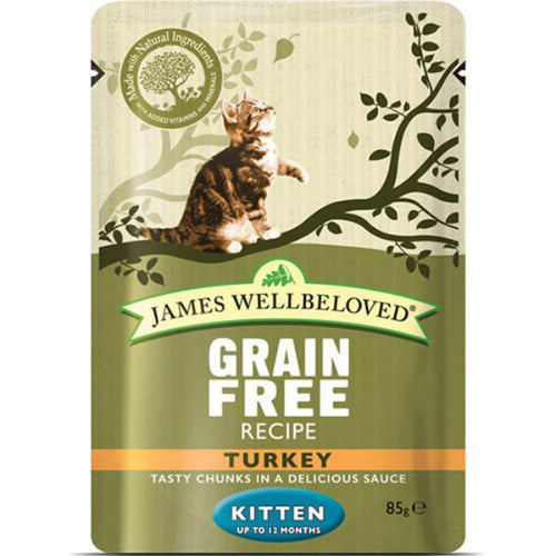 James Wellbeloved Wet Kitten Food Turkey Pouch 12x85g - Get Set Pet