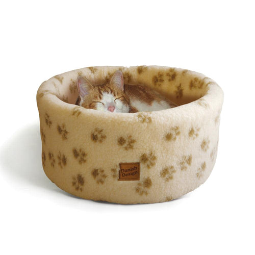 Danish Design Cream Fleece Cat Cosy Bed - Get Set Pet
