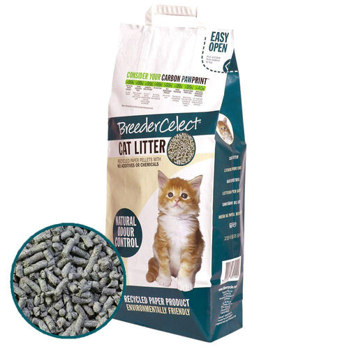 Breeder Celect Biodegradable Paper Cat Litter - Get Set Pet
