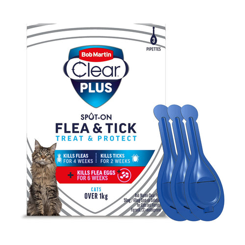 Bob Martin Clear Plus Spot On Flea Treatment Cats & Ferrets