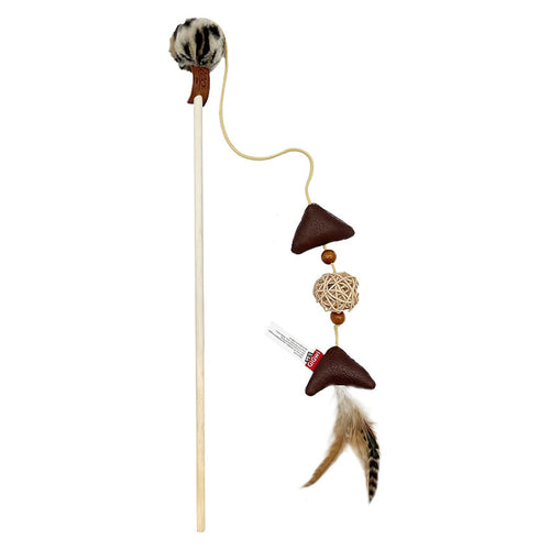 GiGwi Eco Line Cat Feather Teaser Toy With Silvervine