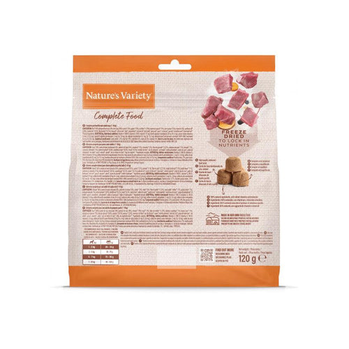 Natures Variety Complete Freeze Dried Mini Adult Dog Food Beef 120g - Get Set Pet