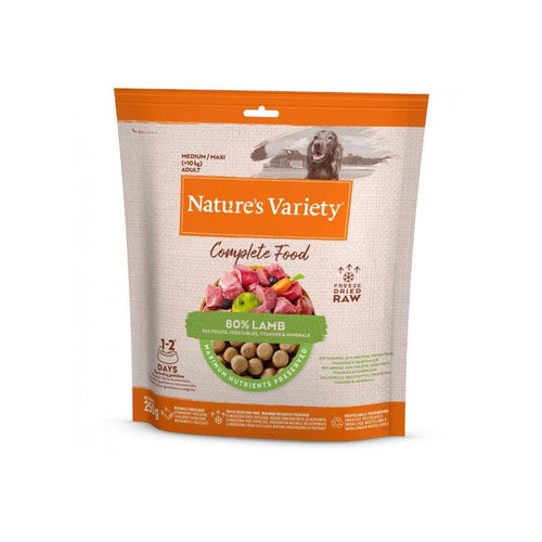 Natures Variety Complete Freeze Dried Medium/Maxi Adult Dog Food Lamb 250g - Get Set Pet