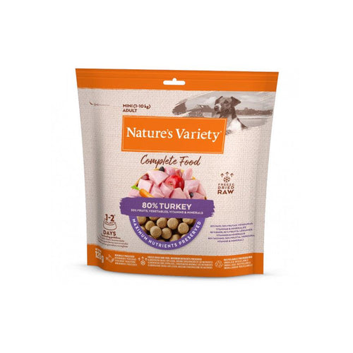 Natures Variety Complete Freeze Dried Mini Adult Dog Food Turkey 120g - Get Set Pet