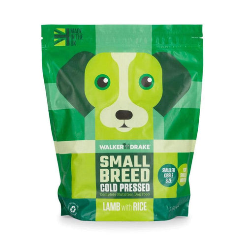 Walker & Drake Cold Pressed Small Breed Adult Dog Food Lamb with Rice 1.5kg - Get Set Pet