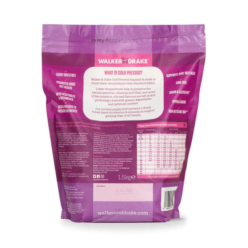 Walker & Drake Cold Pressed Puppy Food Duck 1.5kg - Get Set Pet