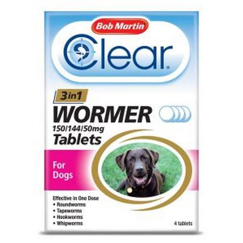 Bob Martin Clear 3 in 1 Wormer for Dogs - Get Set Pet