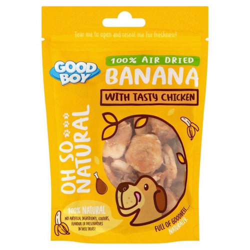 Good Boy Oh So Natural Dog Treats Banana with Tasty Chicken - Get Set Pet