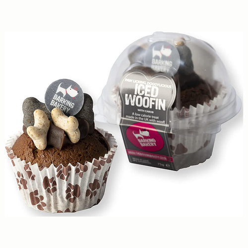 Barking Bakery Carob Iced Carob Woofin Dog Treat