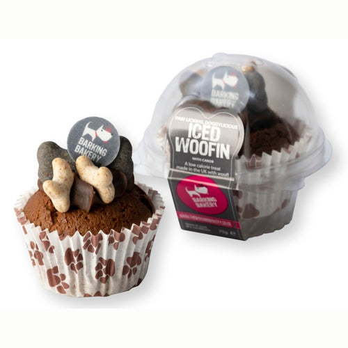 Barking Bakery Carob Iced Vanilla Woofin Dog Treat