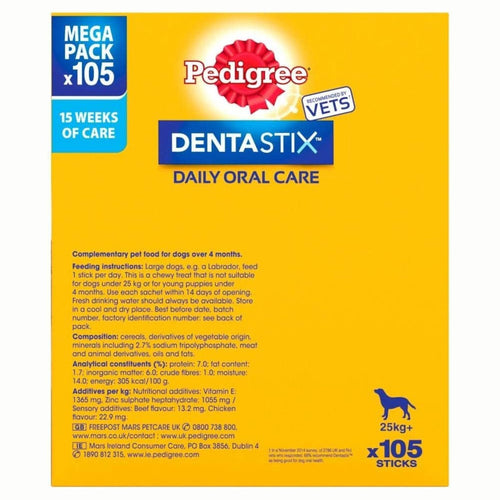 Pedigree DentaStix Daily Dental Chews Large Dog