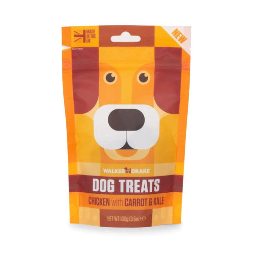 Walker & Drake Dog Treats Chicken with Carrot & Kale 100g - Get Set Pet