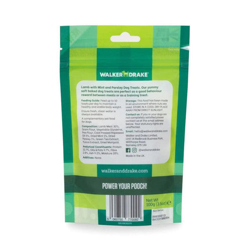 Walker & Drake Dog Treats Lamb with Mint & Parsley 100g - Get Set Pet