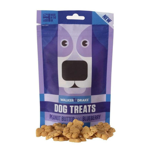 Walker & Drake Dog Treats Peanut Butter & Blueberry 100g - Get Set Pet