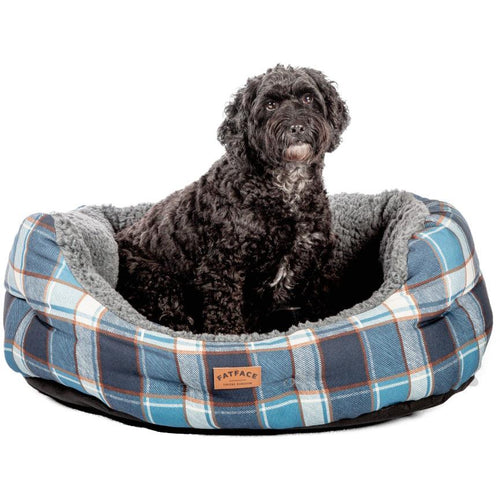 Danish Design FatFace Fleece Check Deluxe Slumber Bed - Get Set Pet