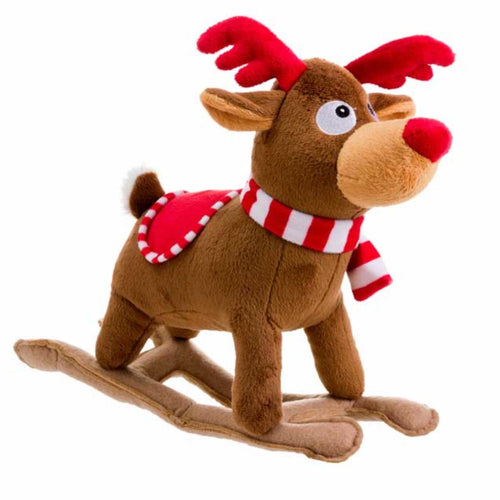 House of Paws Rocking Rudolph Christmas Dog Toy - Get Set Pet