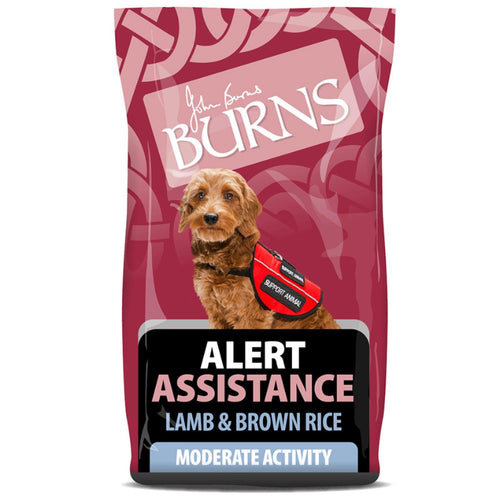 Burns Alert Assistance VAT-Free Adult Dog Food Lamb & Brown Rice, 12kg - Get Set Pet