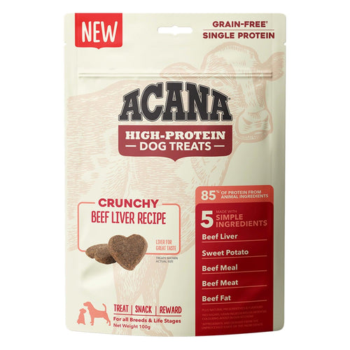 Acana Crunchy Beef Liver Dog Treats 100g - Get Set Pet