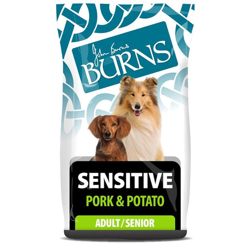 Burns Sensitive Adult Dog Food Pork & Potato, 12kg - Get Set Pet