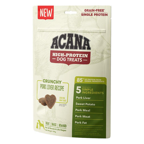 Acana Crunchy Pork Liver Dog Treats 100g - Get Set Pet