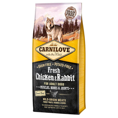 Carnilove Adult Dog Food Fresh Chicken & Rabbit 12kg - Get Set Pet