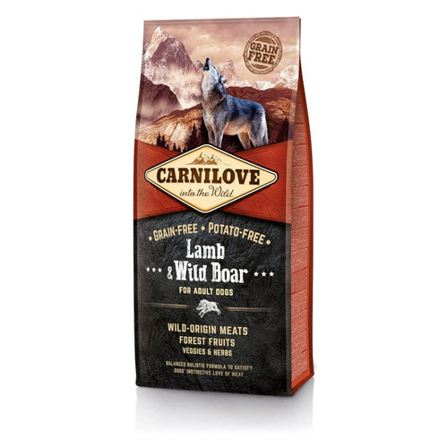 Carnilove Adult Dog Food Lamb & Wild Boar 12kg - Get Set Pet